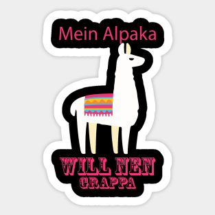 Alpaca grappa Sticker